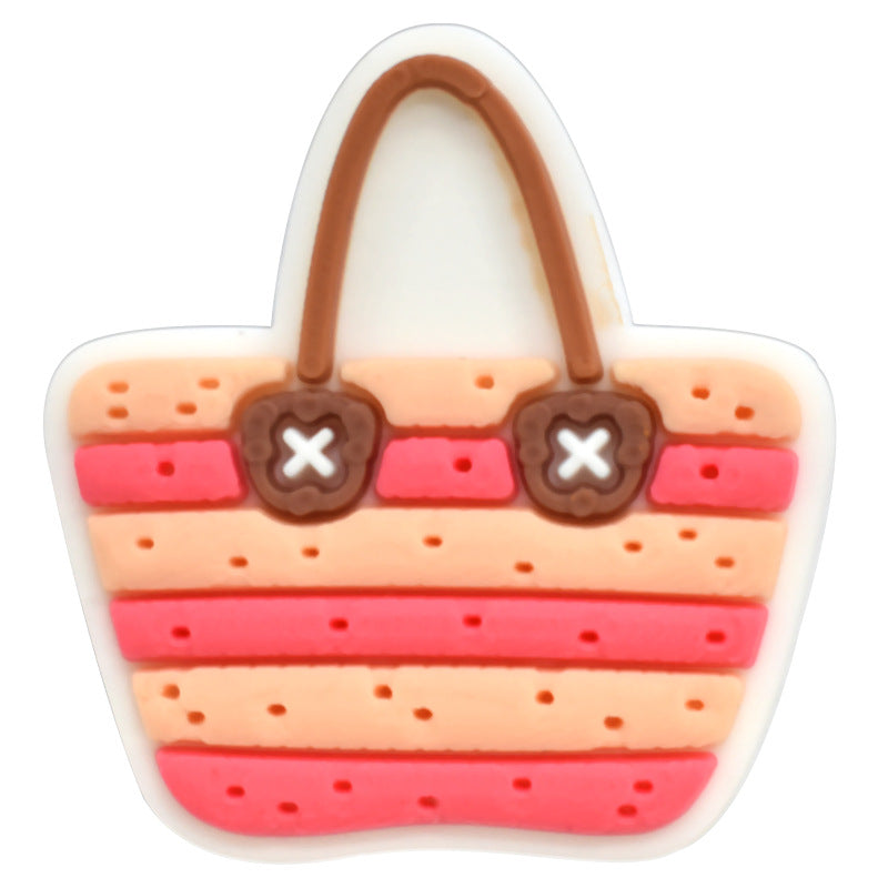 19pcs Summer DIY Ideas Series Charms - For Crocs Shoes EVA Bogg Bag Accessories