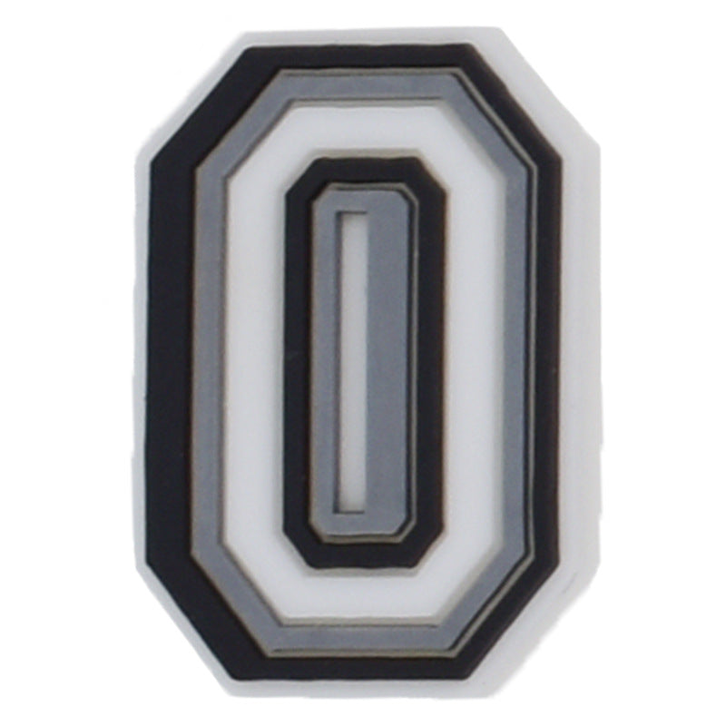 26pcs Black 0-9 A-Z Letters Series Charms - For Crocs Shoes EVA Bogg Bag Accessories