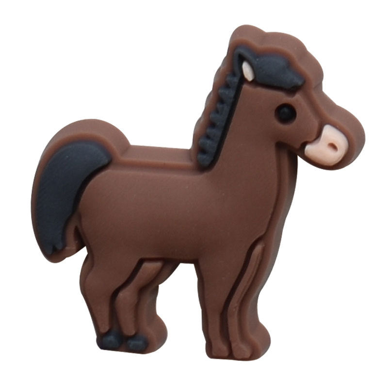 Jungle Animals Series Charms - For Crocs Shoes EVA Bogg Bag Accessories