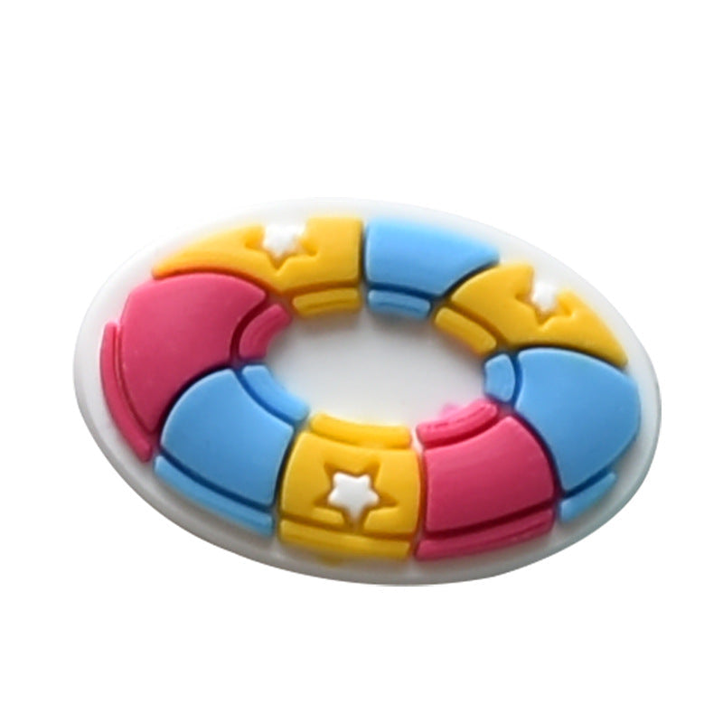 Beach Party Series Charms - For Crocs Shoes EVA Bogg Bag Accessories