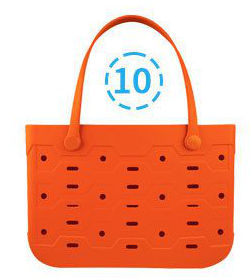 Beach Bag Rubber Tote Bag Waterproof Open Large Rubber Beach Bag for Pool Travel Beach Sports