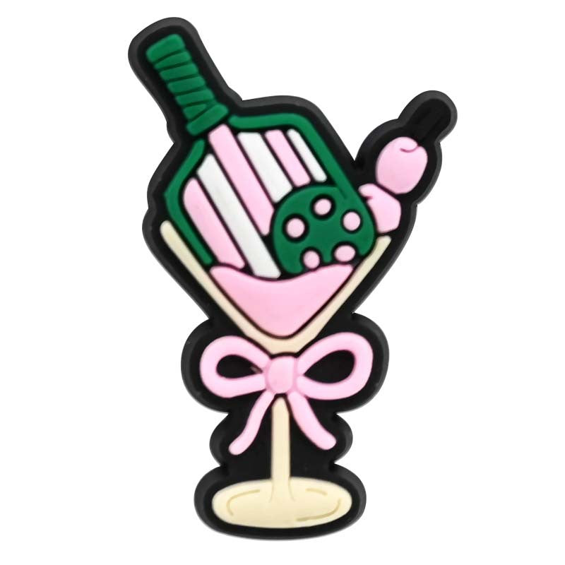 Pickleball Series Charms - For Crocs Shoes EVA Bogg Bag Accessories