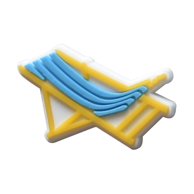 Beach Party Series Charms - For Crocs Shoes EVA Bogg Bag Accessories