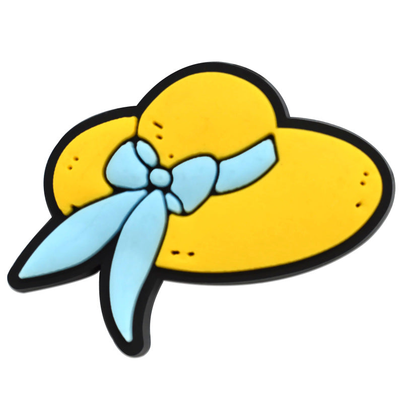 19pcs Summer DIY Ideas Series Charms - For Crocs Shoes EVA Bogg Bag Accessories