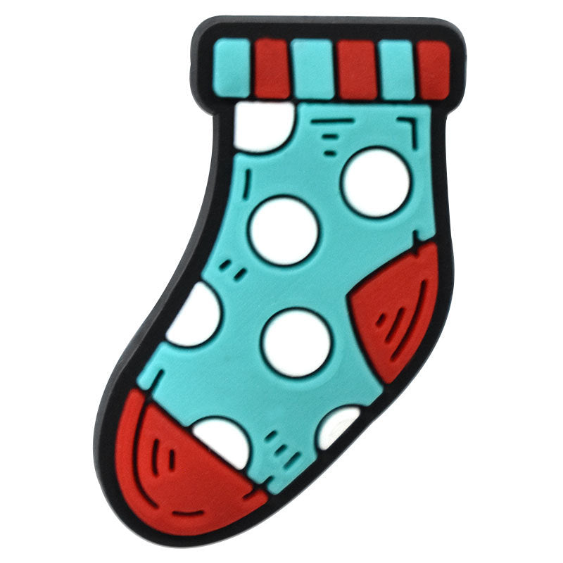 25PCS Winter Charms - For Crocs Shoes EVA Bogg Bag Accessories