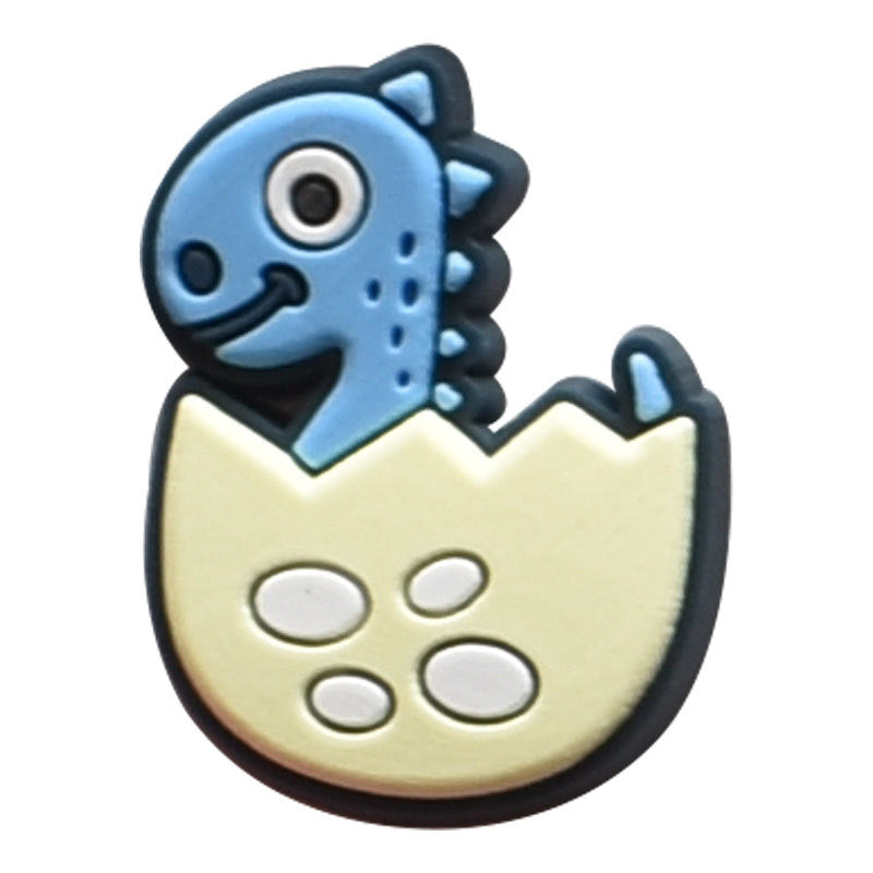 Cartoon Dinosaur Series Charms - For Crocs Shoes EVA Bogg Bag Accessories