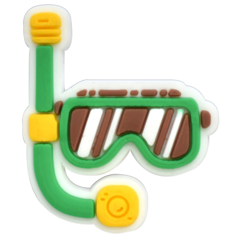 19pcs Summer DIY Ideas Series Charms - For Crocs Shoes EVA Bogg Bag Accessories