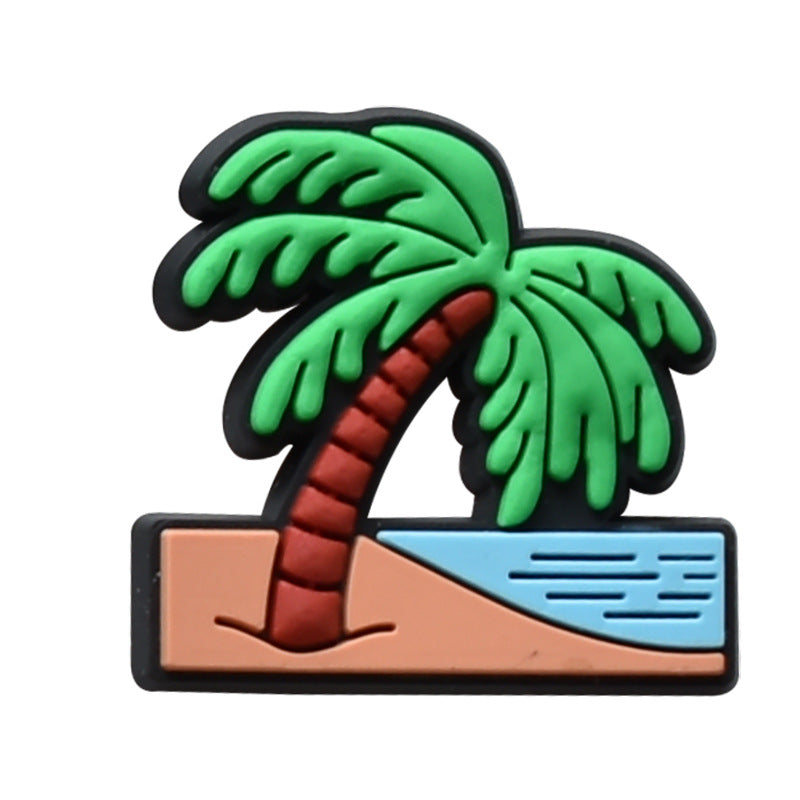 Beach Party Series Charms - For Crocs Shoes EVA Bogg Bag Accessories