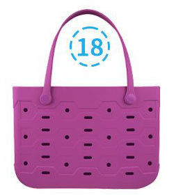 Beach Bag Rubber Tote Bag Waterproof Open Large Rubber Beach Bag for Pool Travel Beach Sports