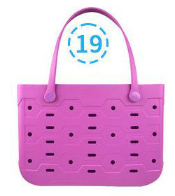 Beach Bag Rubber Tote Bag Waterproof Open Large Rubber Beach Bag for Pool Travel Beach Sports