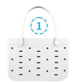 Beach Bag Rubber Tote Bag Waterproof Open Large Rubber Beach Bag for Pool Travel Beach Sports