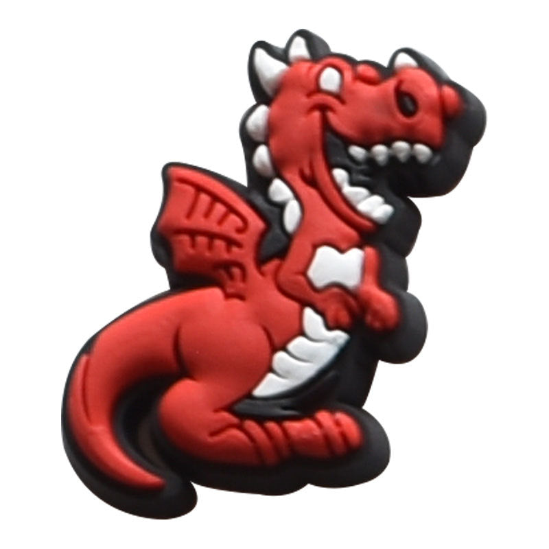 Cartoon Dinosaur Series Charms - For Crocs Shoes EVA Bogg Bag Accessories