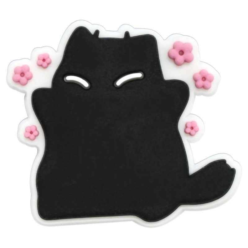 Black Cat Charms - For Crocs Shoes EVA Bogg Bag Accessories