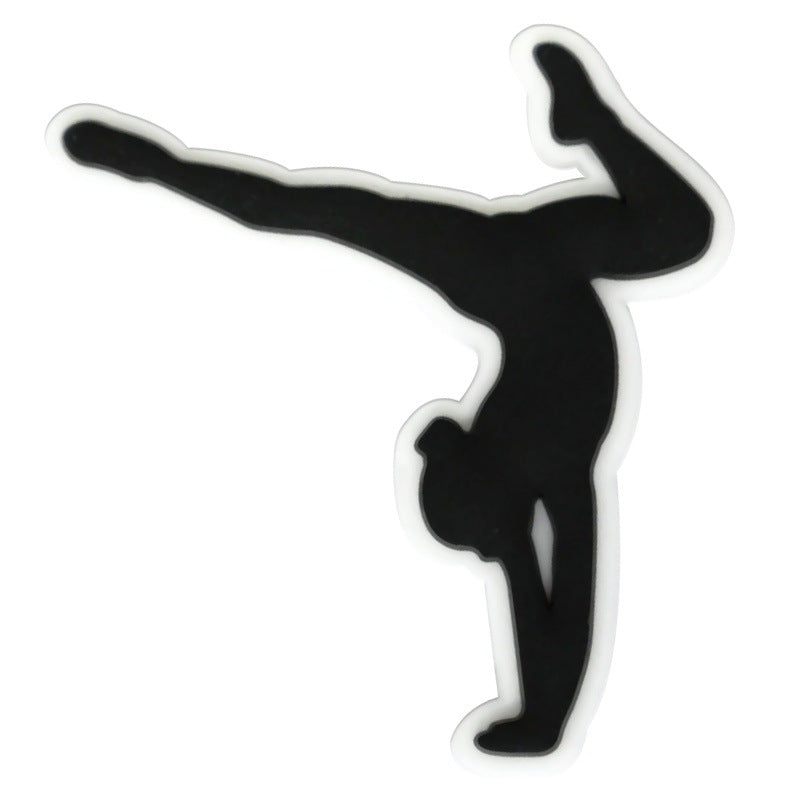 Dancing Girl Series Charms - For Crocs Shoes EVA Bogg Bag Accessories