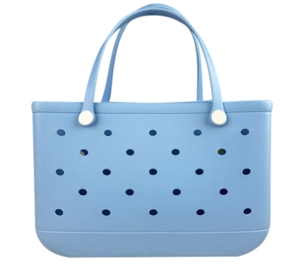 Vietnam Large Capacity EVA Tote Handbag Silicone Waterproof Beach Bag for Sports Gym Market Outdoor