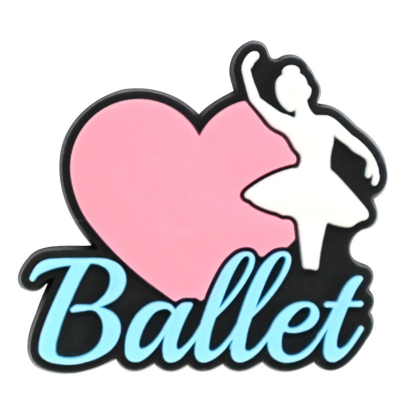 Dancing Girl Series Charms - For Crocs Shoes EVA Bogg Bag Accessories