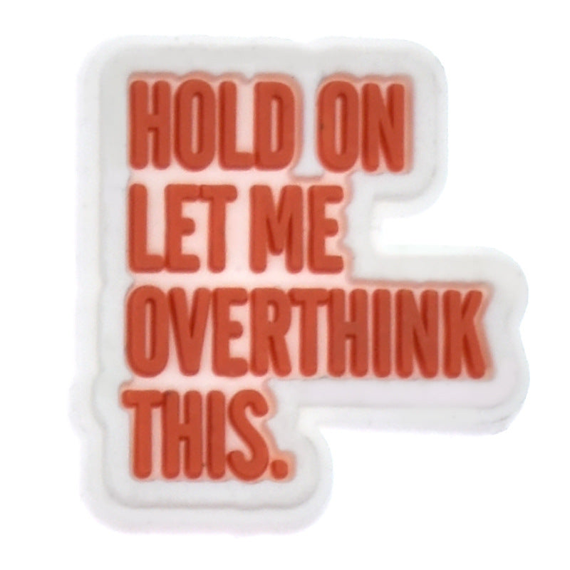 English Phrase  Series Charms - For Crocs Shoes EVA Bogg Bag Accessories