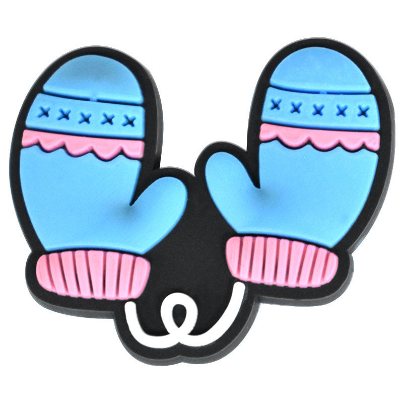 25PCS Winter Charms - For Crocs Shoes EVA Bogg Bag Accessories