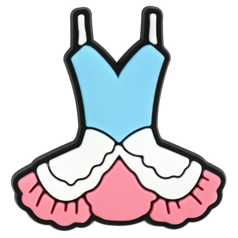Dancing Girl Series Charms - For Crocs Shoes EVA Bogg Bag Accessories
