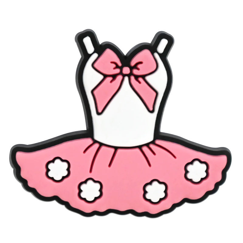 Dancing Girl Series Charms - For Crocs Shoes EVA Bogg Bag Accessories