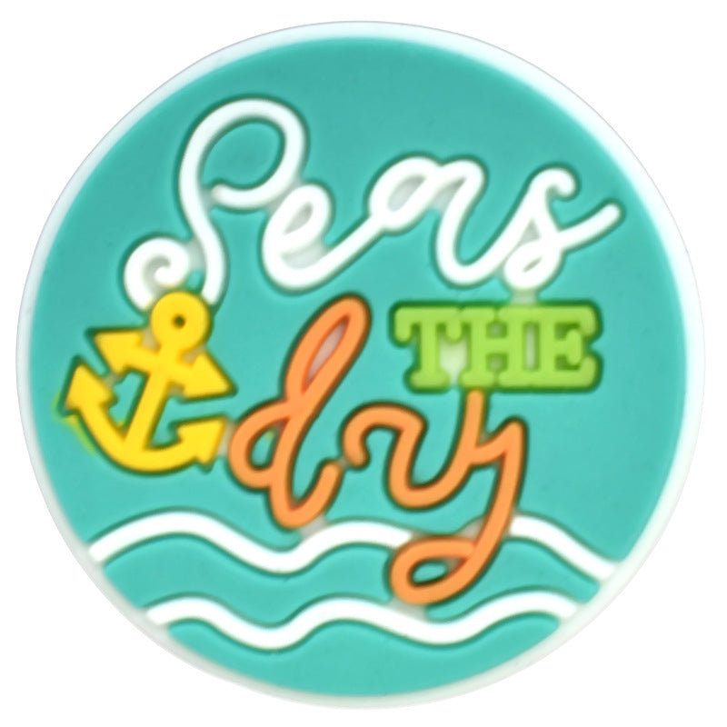 Summer Beach Series Charms - For Crocs Shoes EVA Bogg Bag Accessories