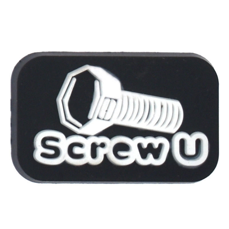 English Phrase  Series Charms - For Crocs Shoes EVA Bogg Bag Accessories