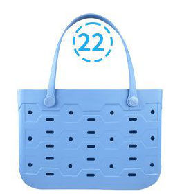 Beach Bag Rubber Tote Bag Waterproof Open Large Rubber Beach Bag for Pool Travel Beach Sports