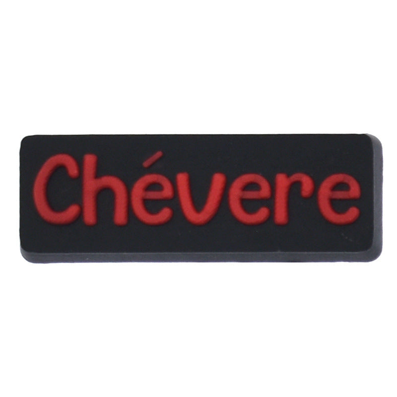 English Phrase  Series Charms - For Crocs Shoes EVA Bogg Bag Accessories