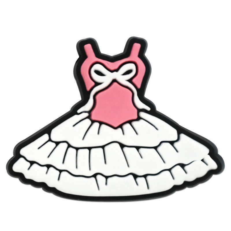 Dancing Girl Series Charms - For Crocs Shoes EVA Bogg Bag Accessories