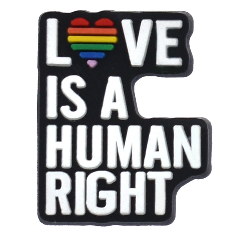 English Phrase  Series Charms - For Crocs Shoes EVA Bogg Bag Accessories