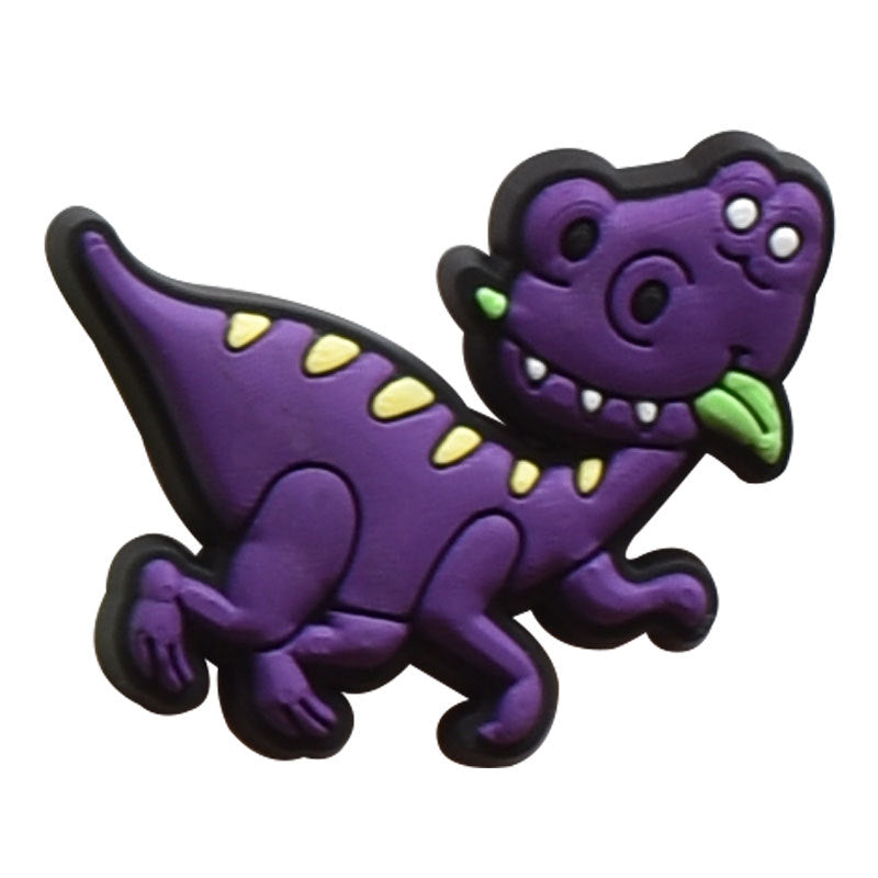 Cartoon Dinosaur Series Charms - For Crocs Shoes EVA Bogg Bag Accessories