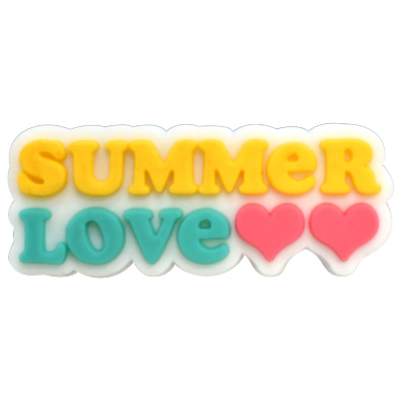 Summer Beach Series Charms - For Crocs Shoes EVA Bogg Bag Accessories