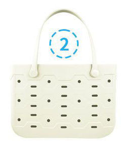 Beach Bag Rubber Tote Bag Waterproof Open Large Rubber Beach Bag for Pool Travel Beach Sports