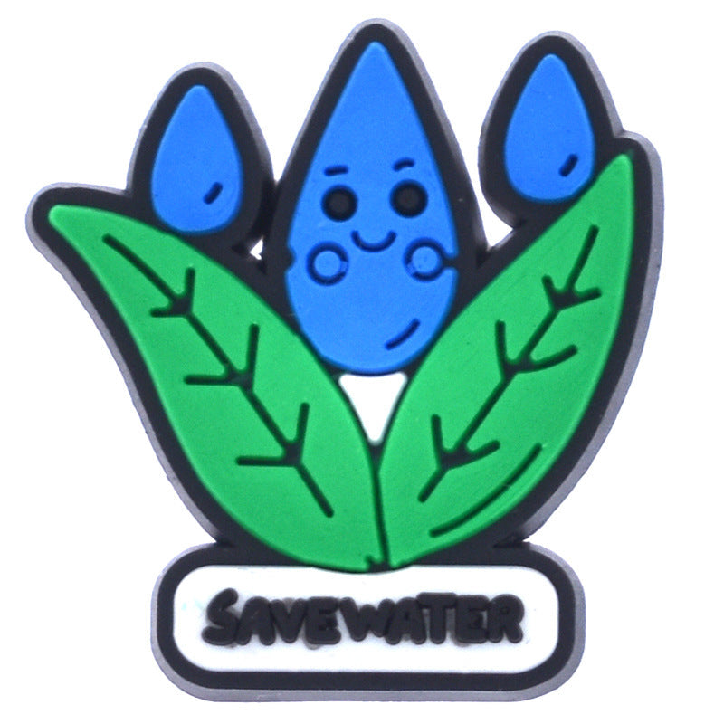 Fashion Resin Protecting the Earth Charms - For Crocs Shoes EVA Bogg Bag Accessories