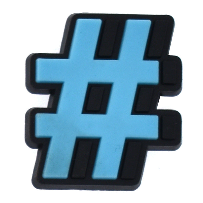 English Phrase  Series Charms - For Crocs Shoes EVA Bogg Bag Accessories