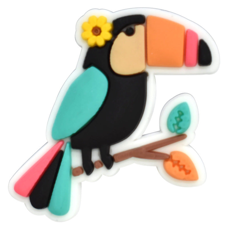 Summer Beach Series Charms - For Crocs Shoes EVA Bogg Bag Accessories