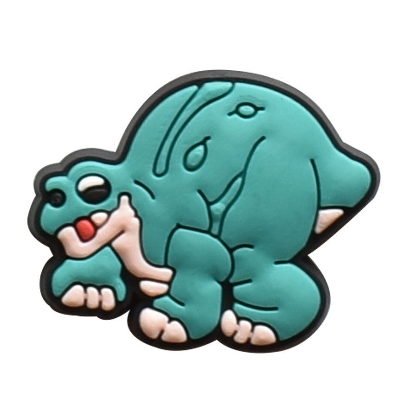 Cartoon Dinosaur Series Charms - For Crocs Shoes EVA Bogg Bag Accessories