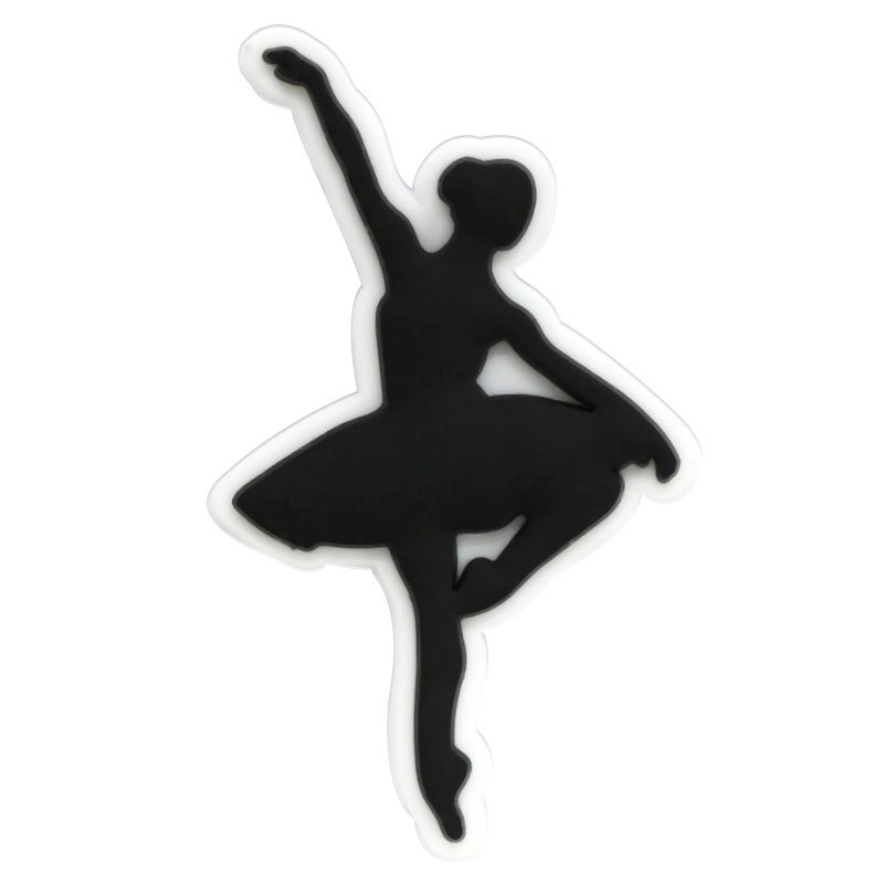 Dancing Girl Series Charms - For Crocs Shoes EVA Bogg Bag Accessories