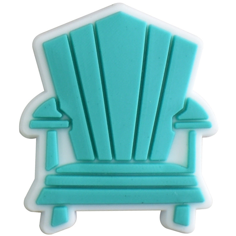 Summer Beach Series Charms - For Crocs Shoes EVA Bogg Bag Accessories