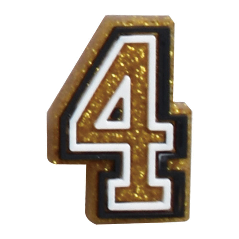 Gold 0-9 And 26pcs A-Z Letters Series Charms - For Crocs Shoes EVA Bogg Bag Accessories