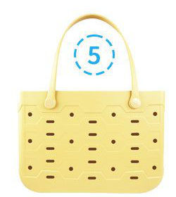 Beach Bag Rubber Tote Bag Waterproof Open Large Rubber Beach Bag for Pool Travel Beach Sports