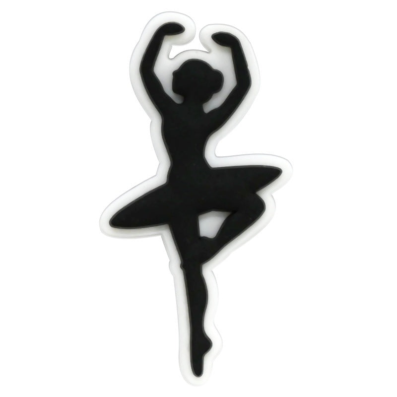 Dancing Girl Series Charms - For Crocs Shoes EVA Bogg Bag Accessories