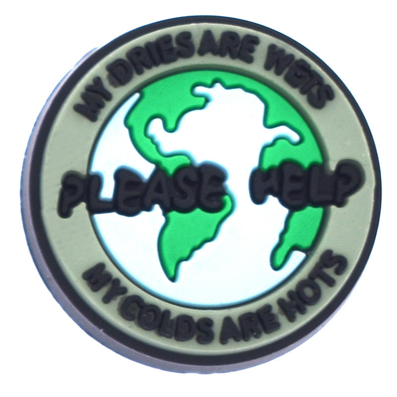 Fashion Resin Protecting the Earth Charms - For Crocs Shoes EVA Bogg Bag Accessories