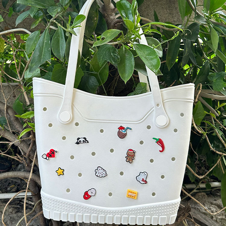 2025 New Fashion EVA Beach Bag Rubber Tote Bag For Boat Pool Camping Travel Camping Beach Sports Handbag