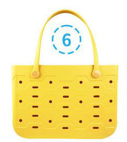 Beach Bag Rubber Tote Bag Waterproof Open Large Rubber Beach Bag for Pool Travel Beach Sports