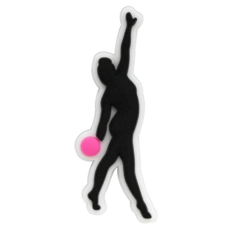 Dancing Girl Series Charms - For Crocs Shoes EVA Bogg Bag Accessories