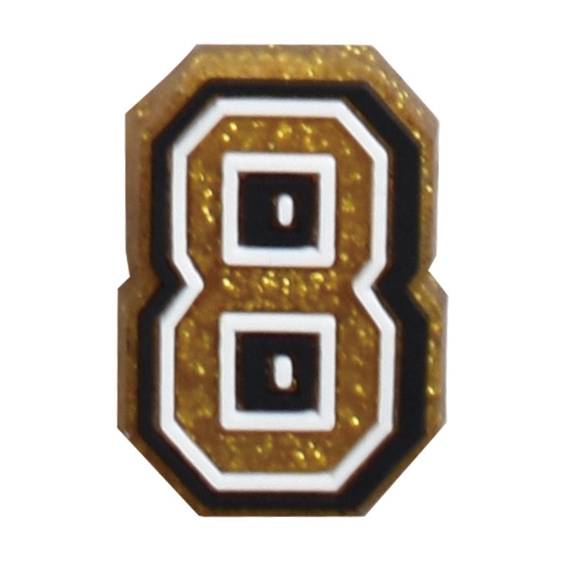 Gold 0-9 And 26pcs A-Z Letters Series Charms - For Crocs Shoes EVA Bogg Bag Accessories