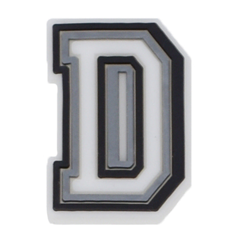 26pcs Black 0-9 A-Z Letters Series Charms - For Crocs Shoes EVA Bogg Bag Accessories