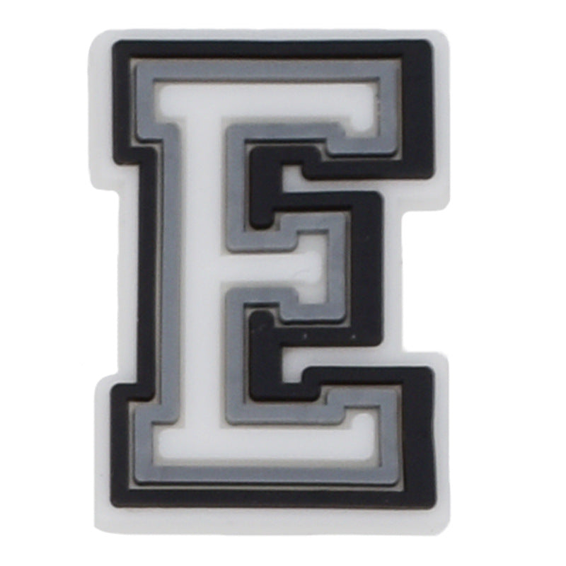 26pcs Black 0-9 A-Z Letters Series Charms - For Crocs Shoes EVA Bogg Bag Accessories