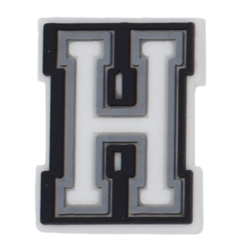 26pcs Black 0-9 A-Z Letters Series Charms - For Crocs Shoes EVA Bogg Bag Accessories